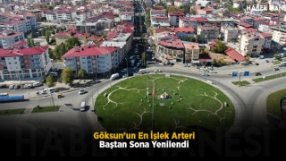 Göksun’un En İşlek Arteri Baştan Sona Yenilendi
