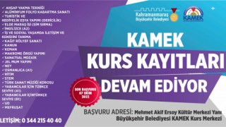 KAMEK Kurs Kayıtları Devam Ediyor