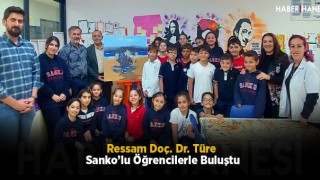 Ressam Doç. Dr. Türe Sanko’lu Öğrencilerle Buluştu