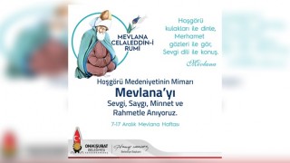 Başkan Mahçiçek’ten Hazreti Mevlana’nın 749’ncı Vuslat Yıl Dönümü Mesajı