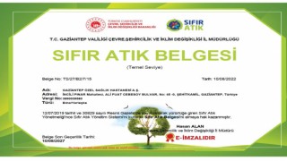 Sanko Üniversitesi Sıfır Atık Belgesi Aldı