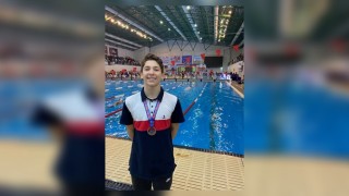 Türkiye Arena Kısa Kulvar Küçükler Şampiyonasında Sanko Okulları'ndan Türkiye Üçüncülüğü