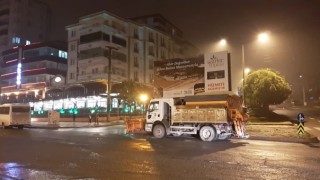 Büyükşehir Şehir Merkezinde Kar Nöbetinde