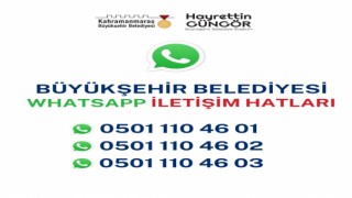 Kahramanmaraş'ta WhatsApp İletişim Hattını Hizmete Aldı