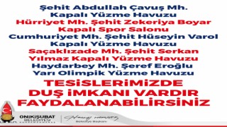 Onikişubat Belediyesi’nin acil barınma tesislerinde banyo hizmeti başladı