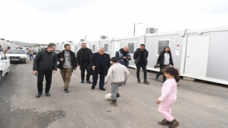 Depremzedeler, EXPO 2023 alanına kurulan konteyner kente yerleşmeye başladı