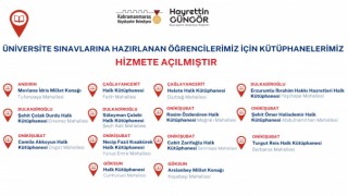 Sınavlara Hazırlanan Öğrenciler İçin Kütüphaneler Hizmet Vermeye Başladı