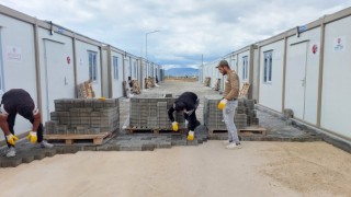 Göksun Konteyner Kent’te Asfalt ve Parke Tamamlanıyor