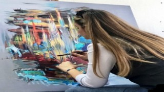 Ressam Leyla Afacan Kodaman’ın SANKO’da açtığı sergi devam ediyor