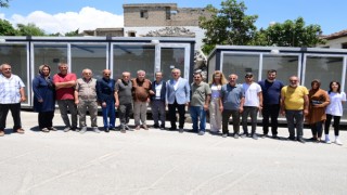 Divanlı Geçici Çarşısı’nda İş Yerleri Esnafa Teslim Edildi