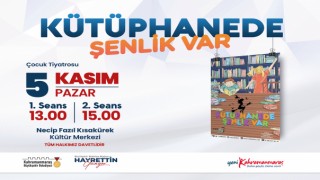 ‘Kütüphanede Şenlik Var’ Tiyatrosu Minik İzleyicilerini Bekliyor