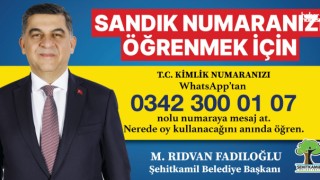 Gaziantep Şehitkamil'deki Seçmene Büyük Kolaylık