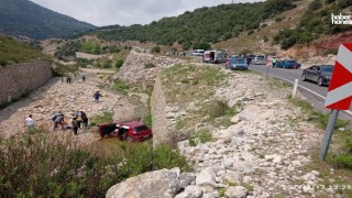 Kahramanmaraş'ta Feci Kaza: Otomobil Menfeze Uçtu!