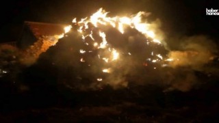 Kahramanmaraş'ta Saman Balyaları Alev Aldı!
