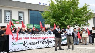 Kahramanmaraş Sütçü İmam Üniversitesi Öğrencilerinden Filistinlilere Destek Eylemi!