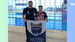 SANKO Okulları Öğrencisi Furkan Nadir Yıldız, Yüzmede Türkiye Üçüncüsü Oldu