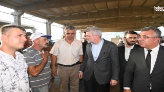 Başkan Görgel’den Kurban Bayramı Öncesi Canlı Hayvan Borsası’na Ziyaret