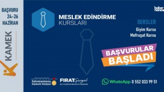 Kahramanmaraş Büyükşehirin Giyim ve Mefruşat Atölyeleri Yeni Kursiyerlerini Bekliyor!