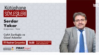 Kahramanmaraş'ta Kütüphane Söyleşileri: Yazar Serdar Yakar Edebiyatseverlerle Buluşacak!