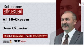Kahramanmaraş'ta Ali Büyükçapar ile “Derin Okumalar” Söyleşisi