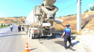 Büyükşehir'den Çevre Kirliliği Yaratan Beton Mikserine 106 Bin TL Ceza
