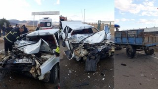 Kahramanmaraş Afşin’de Otomobil Traktör Römorkuna Çarptı: 1 Yaralı