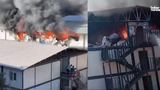 Kahramanmaraş İşçi Konteynerinde Yangın Çıktı!