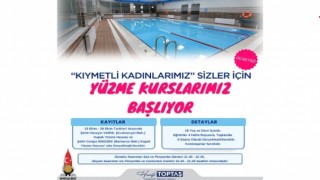 Kahramanmaraş Onikişubat Belediyesi Kadınlar İçin Ücretsiz Yüzme Kursu Başlattı