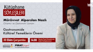 Kahramanmaraş'ta Gastronomi Meraklıları Kütüphane Söyleşileri'nde Buluşuyor
