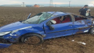 Kahramanmaraş'ta Takla Atan Otomobilde 3 Kişi Yaralandı