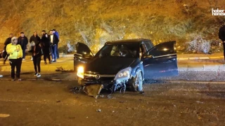 Kahramanmaraş'ta Kaygan Yol Kabusu: Araç Kaldırıma Çarptı, 1 Yaralı
