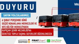 Kahramanmaraş Büyükşehirden 6 Şubat İçin Ücretsiz Ulaşım Desteği