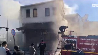 Kahramanmaraş Demirciler Çarşısı’nda Yangın Çıktı, Maddi Hasar Yaşandı