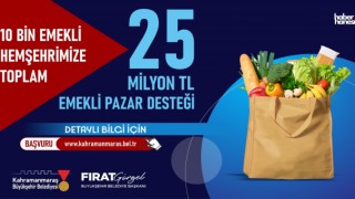 Kahramanmaraş’ta Emeklilere Özel Destek: 10 Bin Emekliye 25 Milyon TL