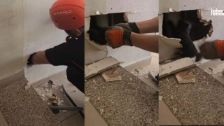 Kahramanmaraş’ta Havalandırma Boşluğuna Sıkışan Kedi Kurtarıldı