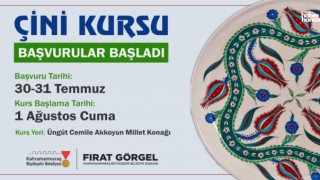 Kahramanmaraş Büyükşehirden Sanatseverlere Ücretsiz Çini Kursu