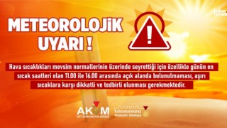 Kahramanmaraş’ta Termometreler Zirvede: AKOM’dan Kritik Uyarı
