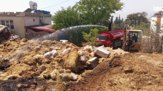 Kahramanmaraş’ta İki Ayrı Samanlıkta Yangın Çıktı