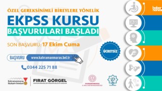 Kahramanmaraş Büyükşehir’den Örnek Bir Uygulama Daha; Ücretsiz EKPSS Kurslarına Kayıtlar Başladı