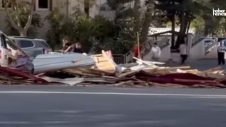 Kahramanmaraş’ta Yeni Okulun Çatısı Yine Uçtu! Veliler Endişeli