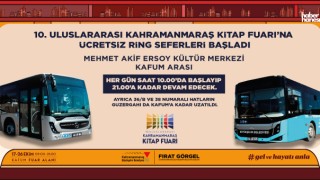 Kahramanmaraş Kitap Fuarı’na Ücretsiz Ring Seferleri Başladı!