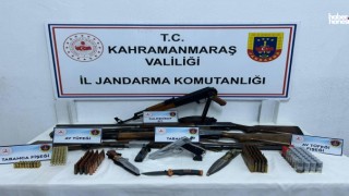 Kahramanmaraş Afşin’de kaçak silah operasyonu!