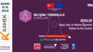 Kahramanmaraş Büyükşehir’den Gençlere Yeni Nesil Teknoloji Eğitimleri; Kurslara Başvurular Başladı