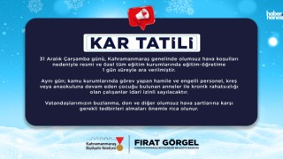 Kar Alarmı Sonrası Kahramanmaraş’ta Eğitime Ara, Kamu Personeline İdari İzin