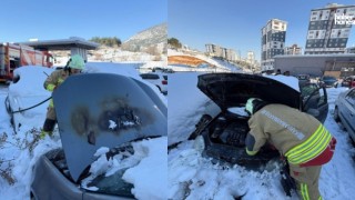 Kahramanmaraş’ta Araç Alevlere Teslim Oldu