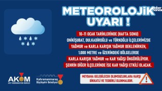 Kahramanmaraş’ta Soğuk Hava Alarmı: Büyükşehir Ekipleri Hazır