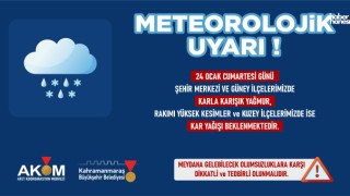 Kahramanmaraş’ta Yağış Devam Ediyor, Buzlanmaya Dikkat