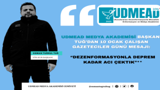 UDMEAD Başkanı Tuğ: 'Dezenformasyonla Deprem Kadar Acı Çektik'