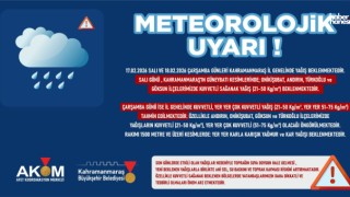 AKOM’dan Kahramanmaraş İçin Kuvvetli Yağış Uyarısı