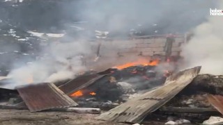 Kahramanmaraş’ta Ahır Yangında Küle Döndü!